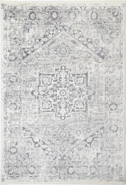 Bohemian Paradise Classic Vintage Grey Rug - 09GREY