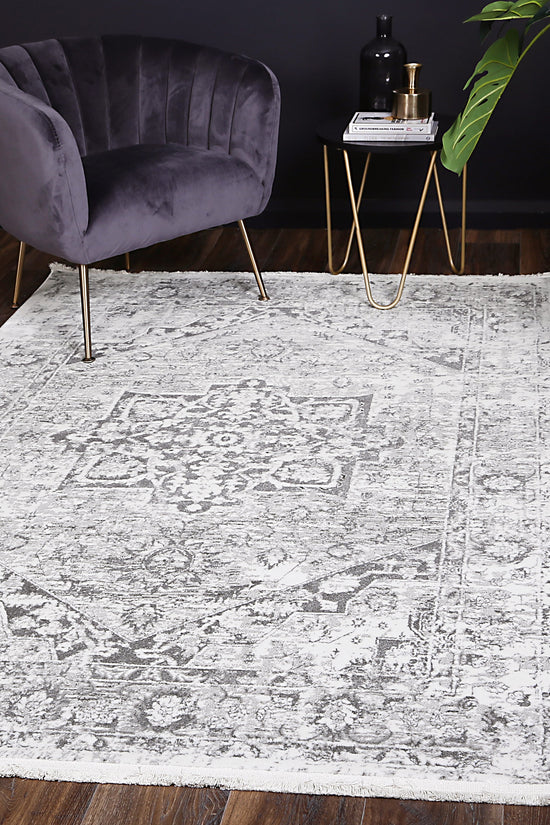 Bohemian Paradise Classic Vintage Grey Rug - 09GREY