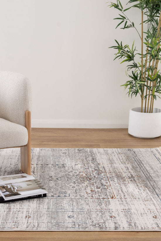 Bohemian Paradise Traditional Grey Multi Rug - 04GMUL