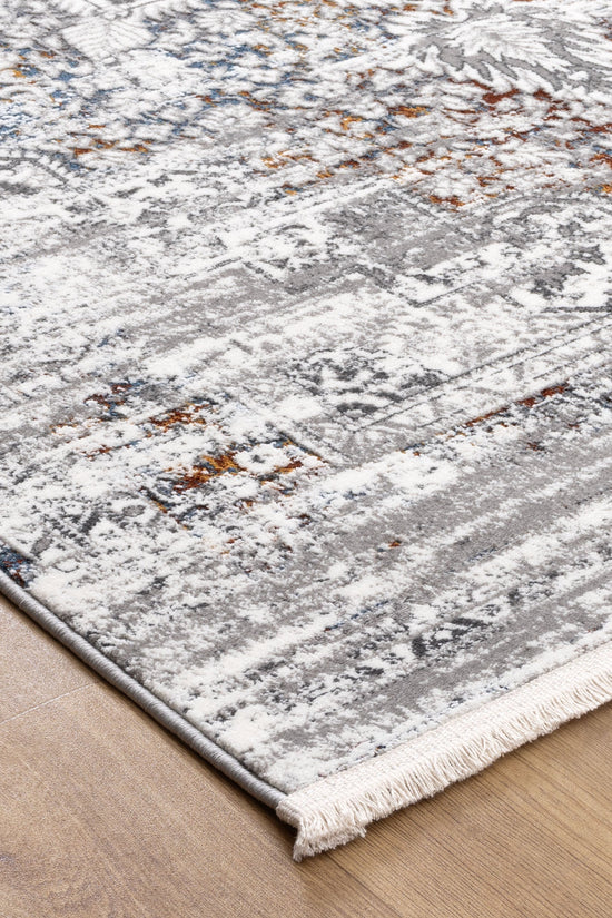 Bohemian Paradise Medalion Grey Multi Rug - 06GMUL