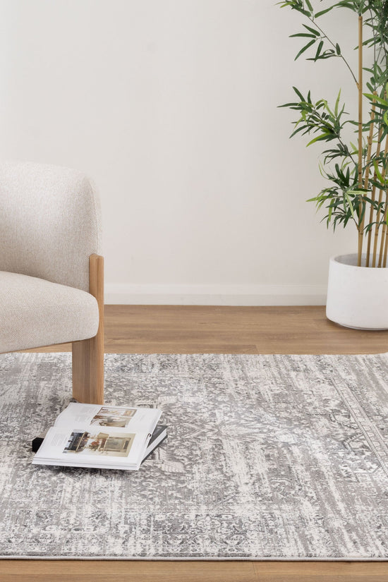 Bohemian Paradise Medalion Grey Rug - 06GREY