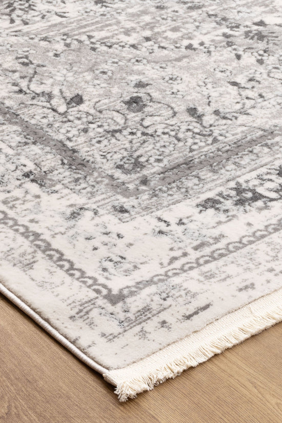 Bohemian Paradise Vintage Medalion Grey Rug - 08GREY