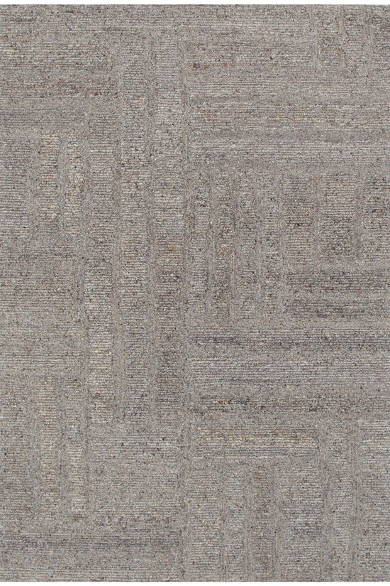 Seren Brown Grey Modern Wool Rug