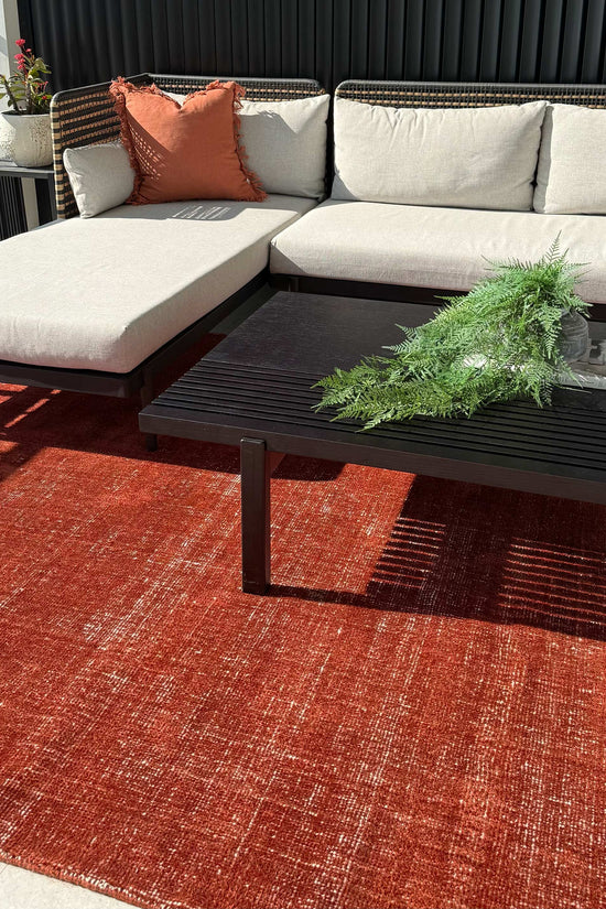 Harbour Burnt Terracotta Indoor Outdoor Rug