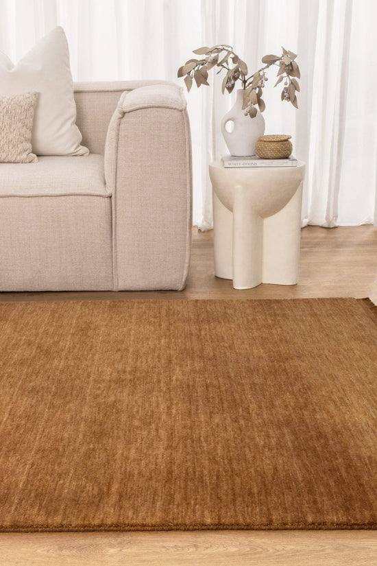 Charleston Hand-Knotted Wool Rug Butterscotch