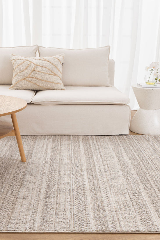 Clara Distressed Tribal Beige Rug - C101