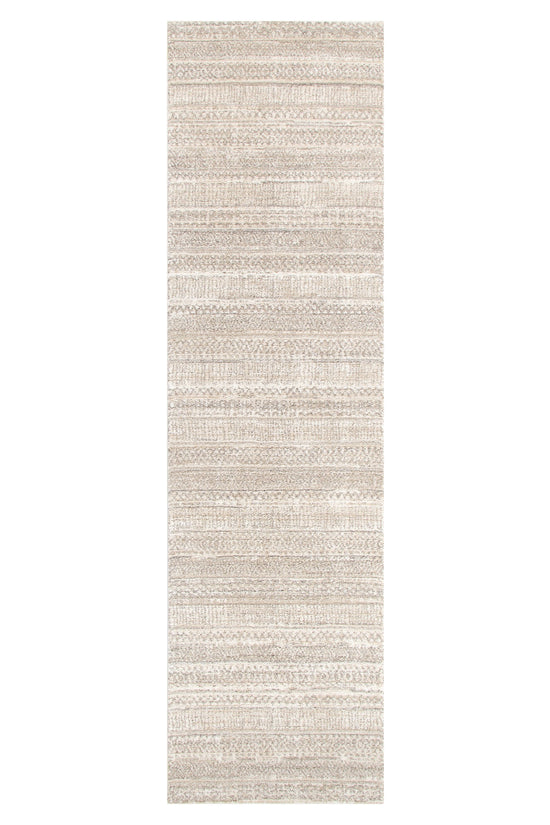 Clara Distressed Tribal Beige Rug - C101