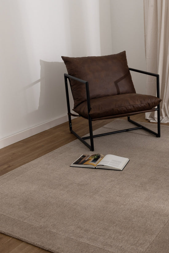 Sedona Camel Border Wool Rug