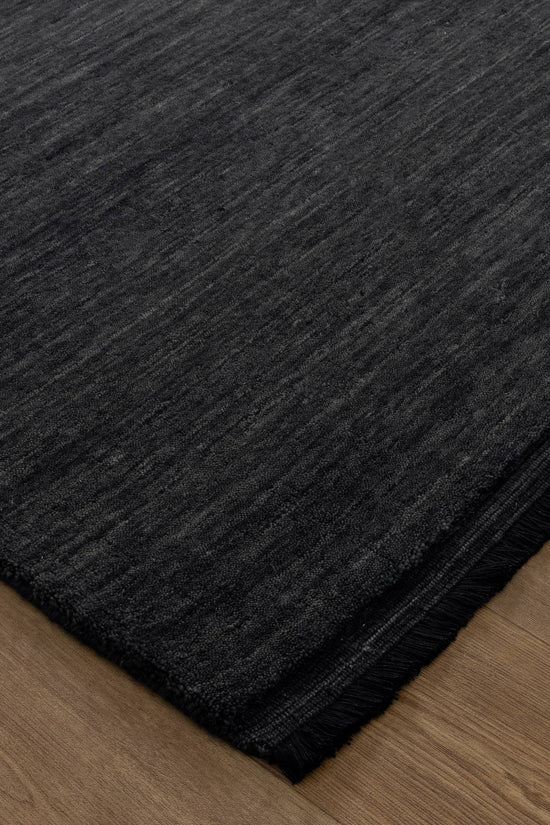 Charleston Hand-Knotted Wool Rug Charcoal