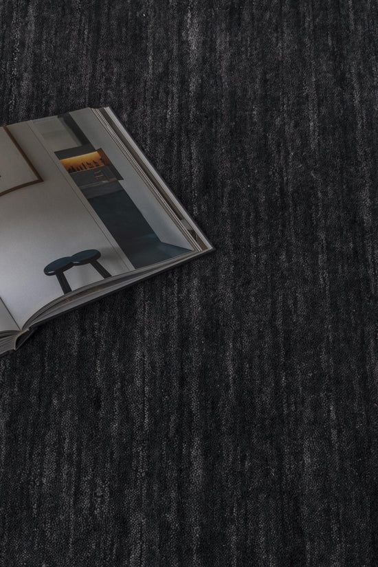 Charleston Hand-Knotted Wool Rug Charcoal