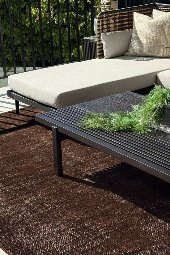 Harbour Chocolate Brown Indoor Outdoor Rug