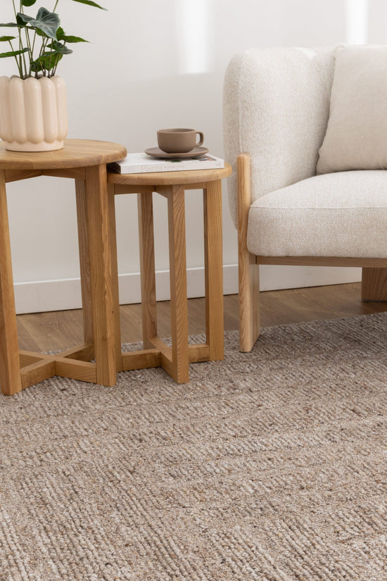 Seren Cocoa Modern Wool Rug