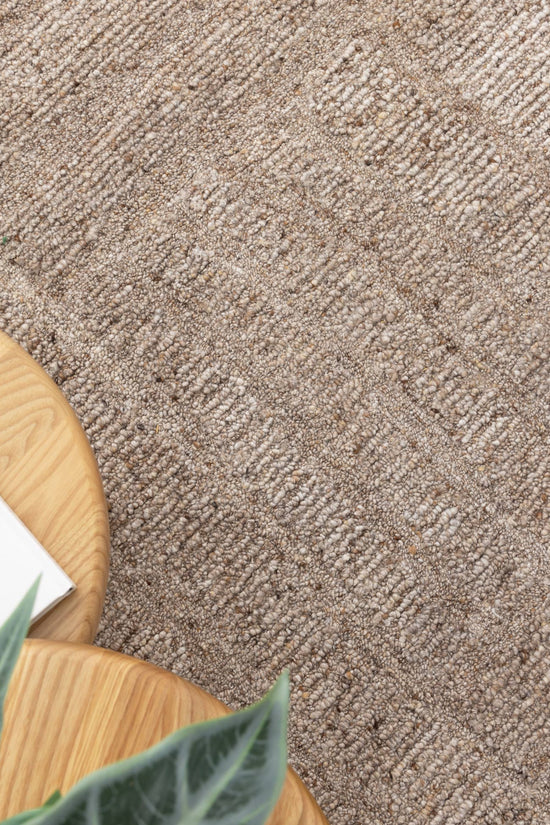 Seren Cocoa Modern Wool Rug