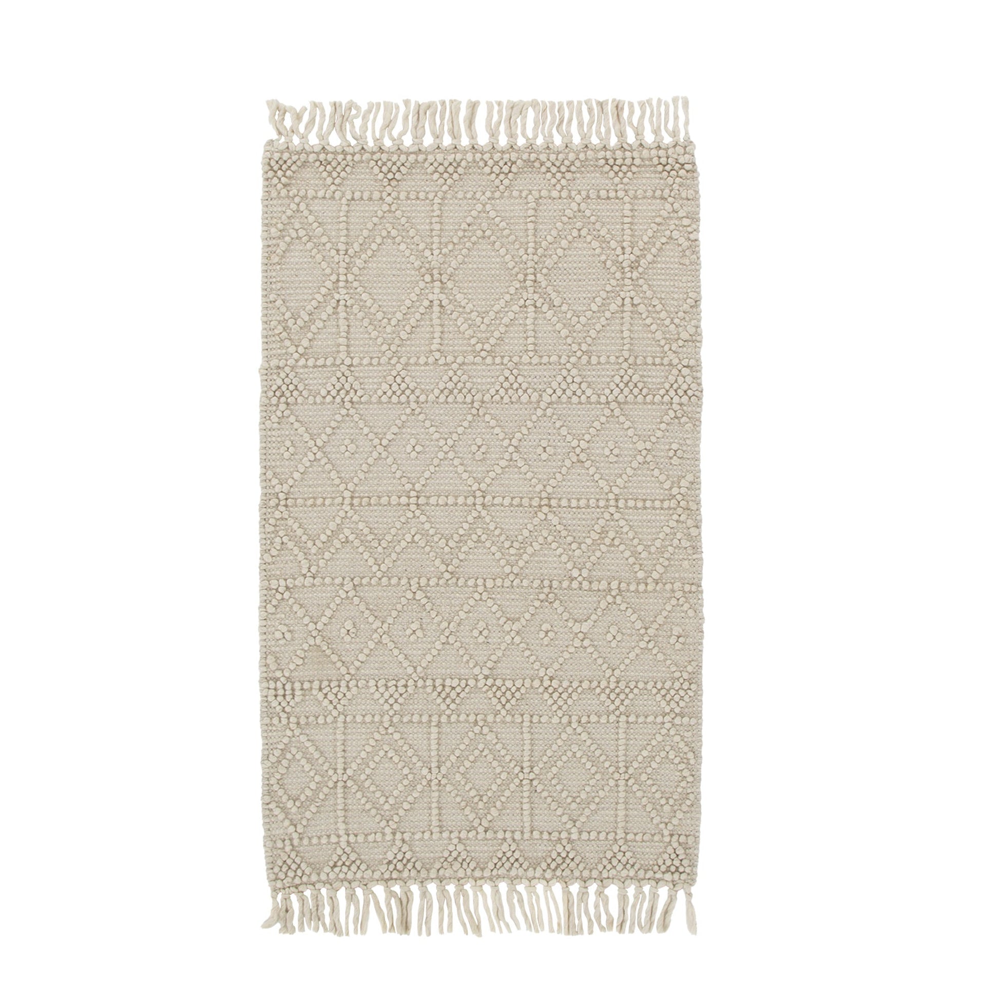 Diego Inca Beige Wool Rug - DIEG01