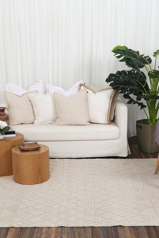 Diego Inca Beige Wool Rug - DIEG01