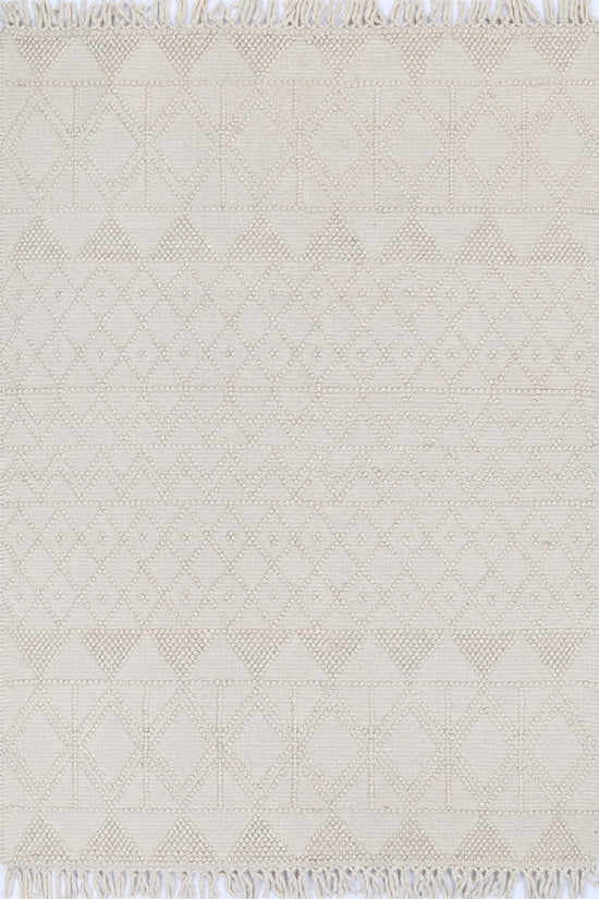 Diego Inca Beige Wool Rug - DIEG01