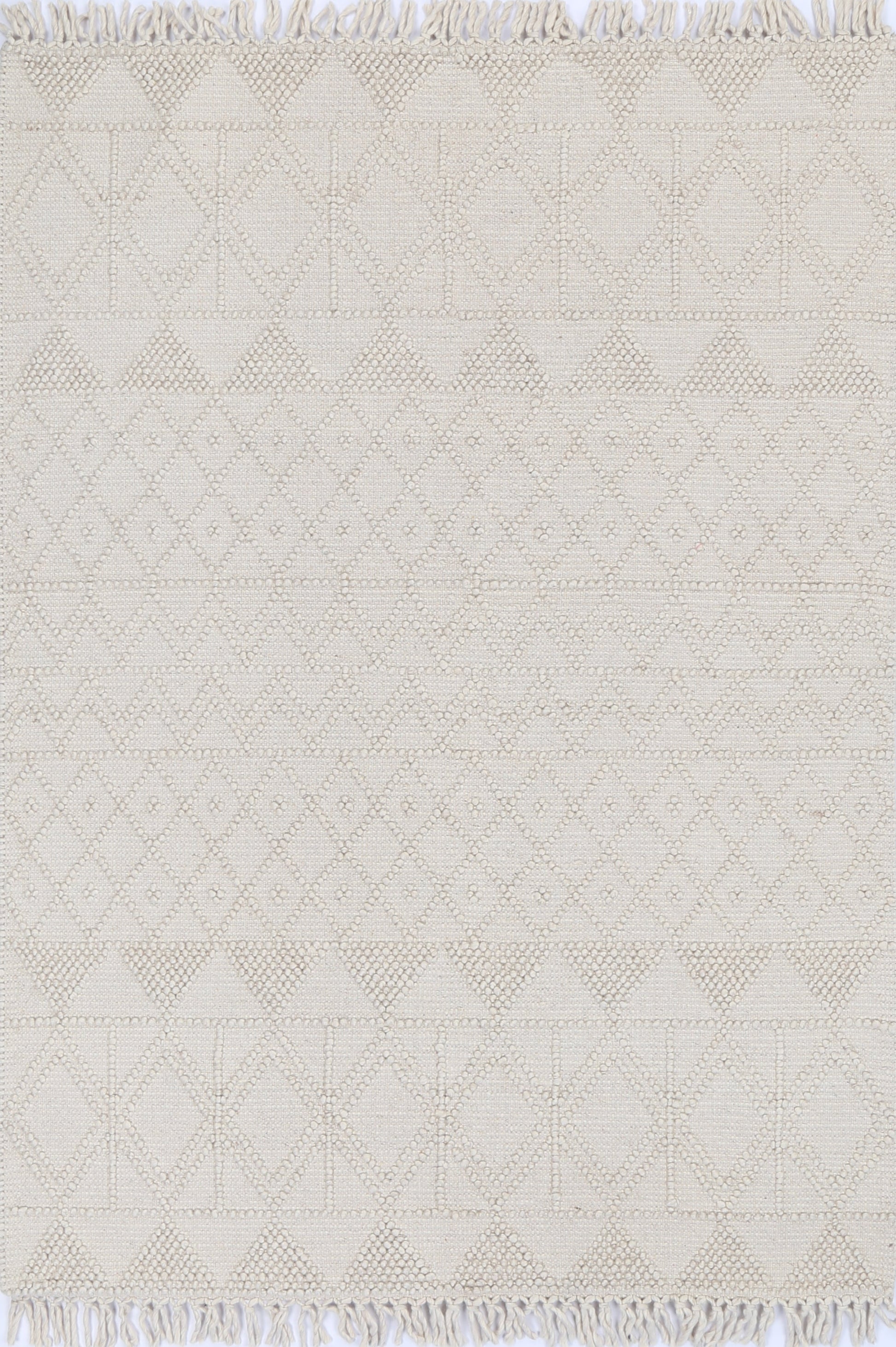 Diego Inca Beige Wool Rug - DIEG01