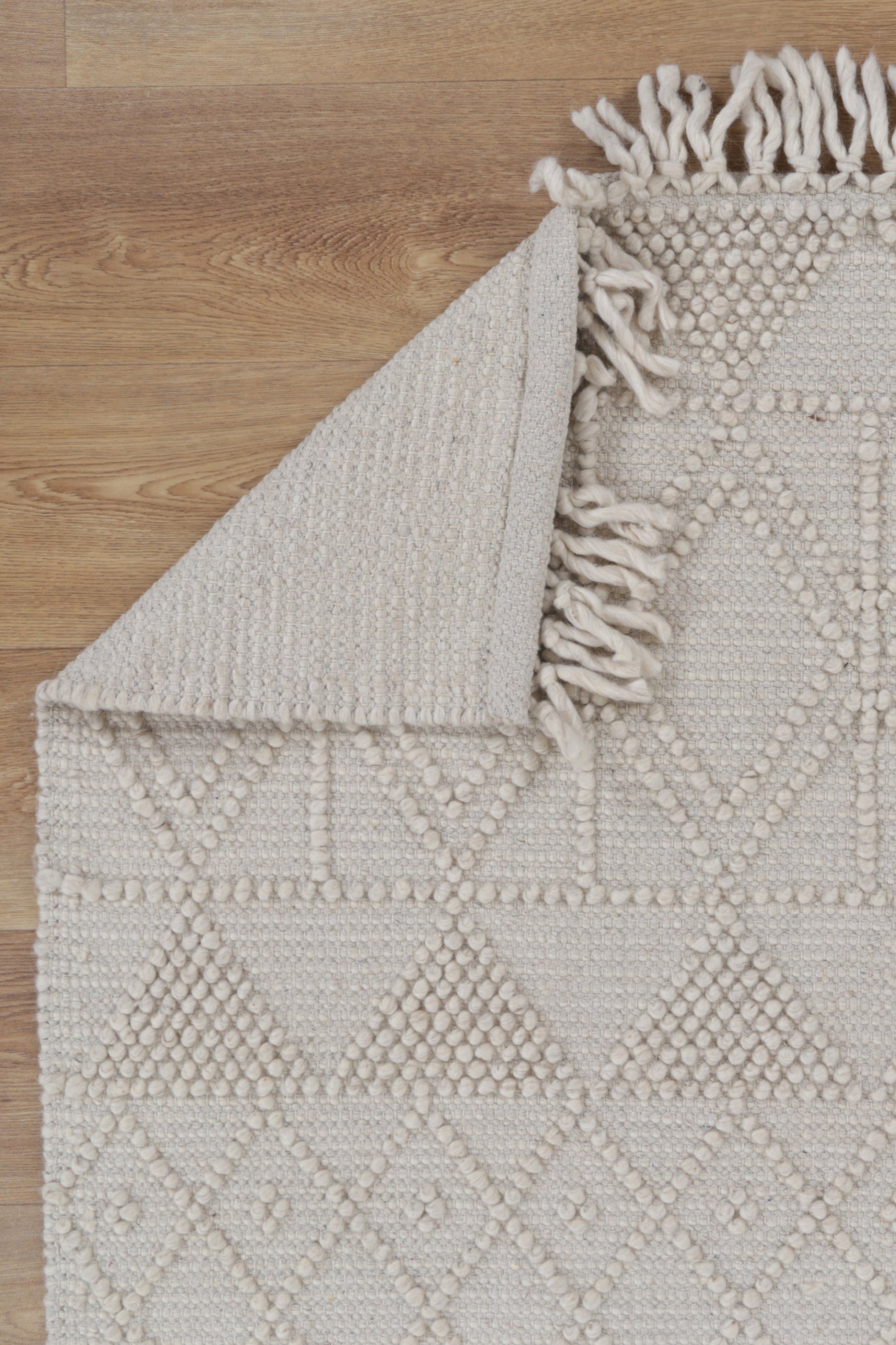 Diego Inca Beige Wool Rug - DIEG01