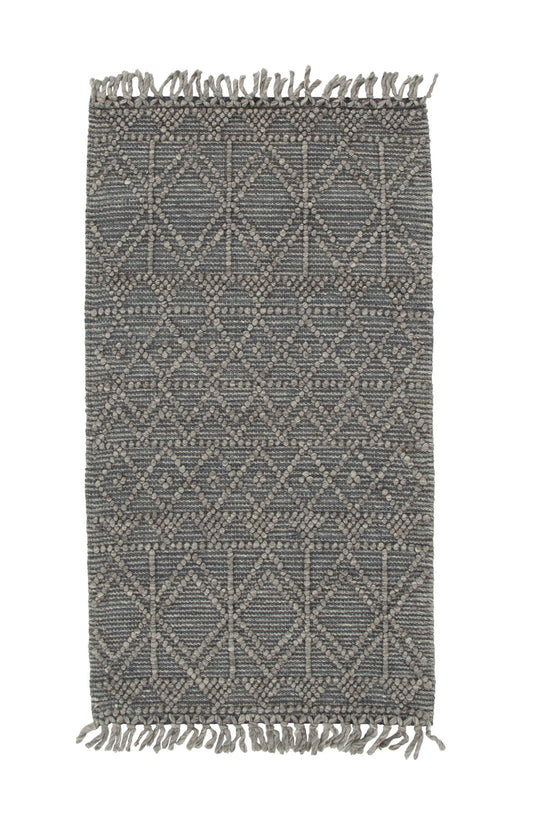 Diego Inca Grey Multi Wool Rug - DIEG01