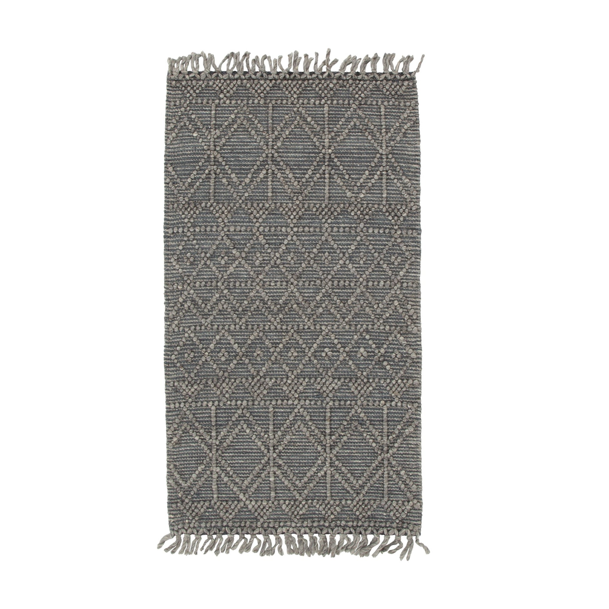 Diego Inca Grey Multi Wool Rug - DIEG01