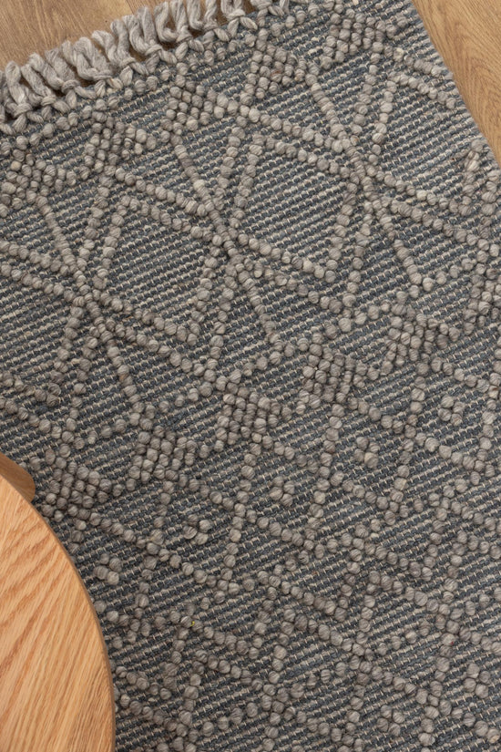 Diego Inca Grey Multi Wool Rug - DIEG01