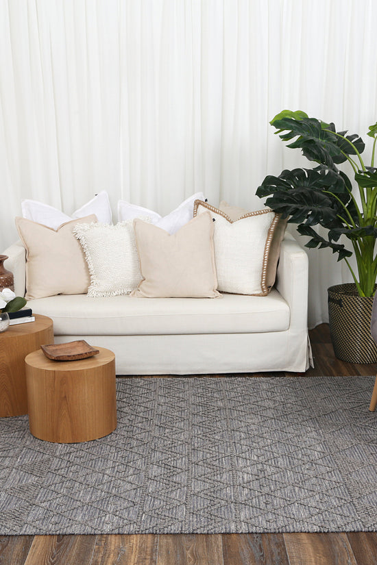 Diego Inca Grey Multi Wool Rug - DIEG01