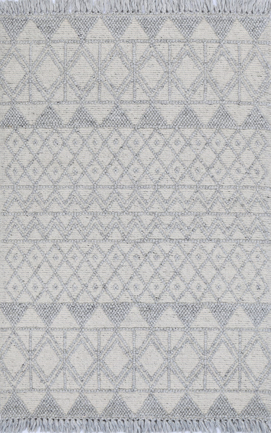 Diego Inca Grey Wool Rug - DIEG01