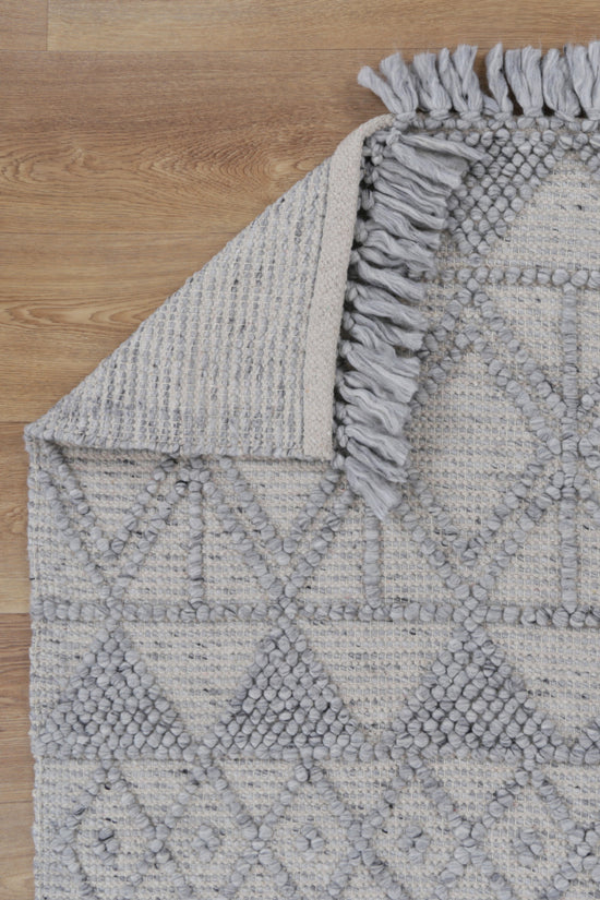 Diego Inca Grey Wool Rug - DIEG01