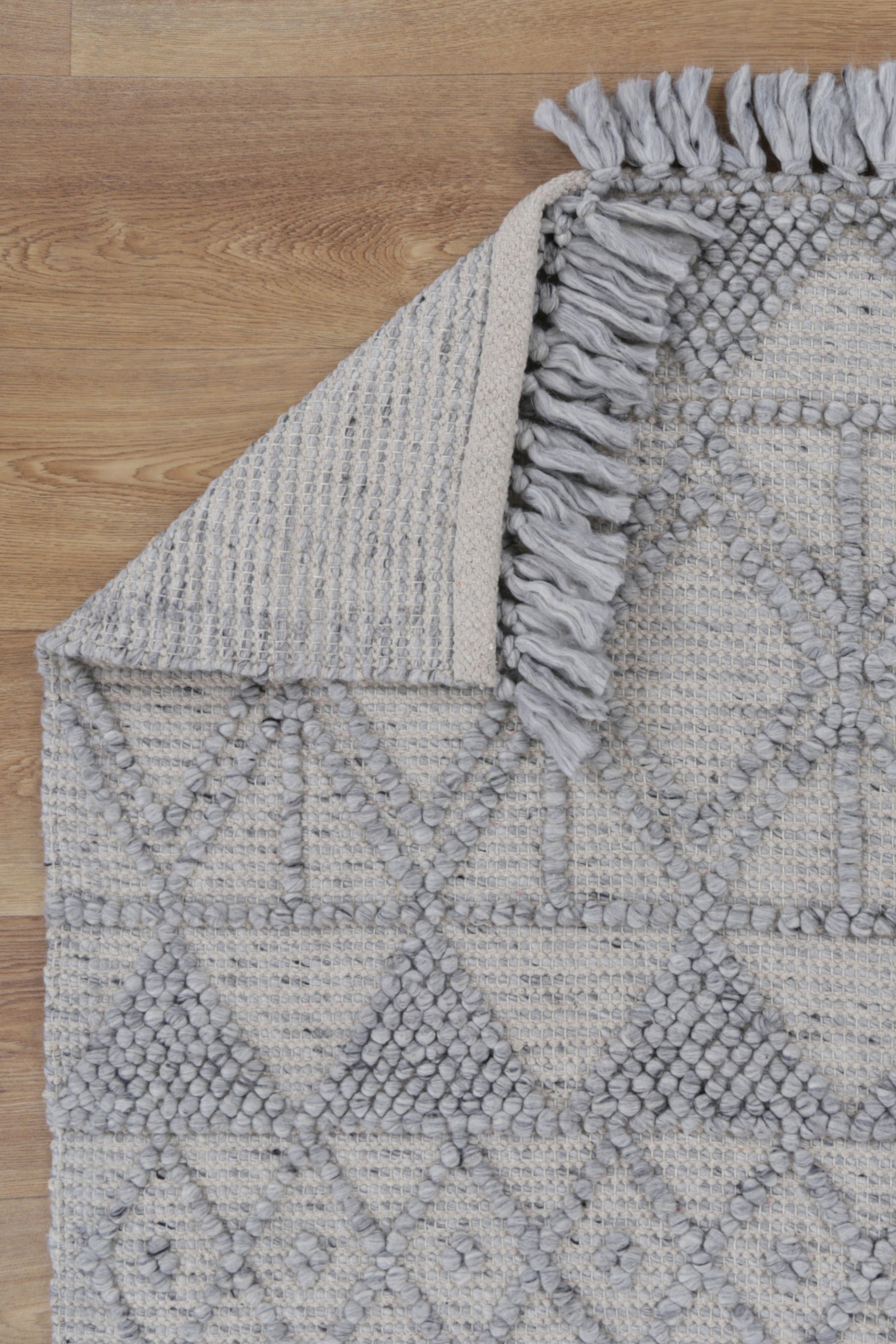 Diego Inca Grey Wool Rug - DIEG01