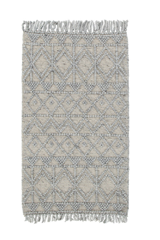 Diego Inca Grey Wool Rug - DIEG01