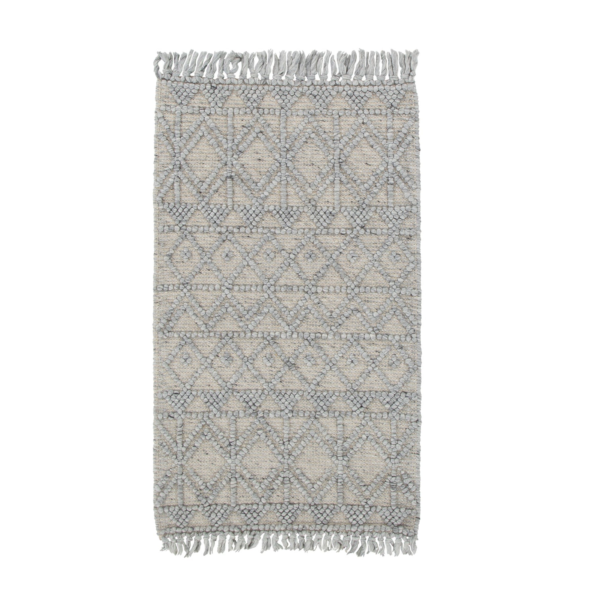 Diego Inca Grey Wool Rug - DIEG01