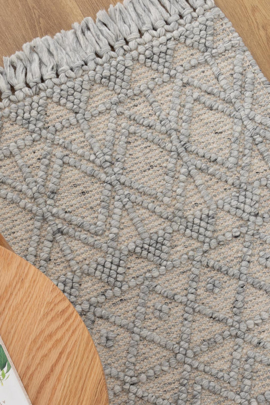 Diego Inca Grey Wool Rug - DIEG01