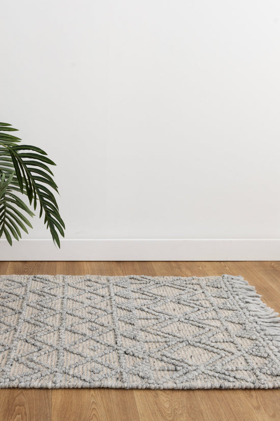 Diego Inca Grey Wool Rug - DIEG01