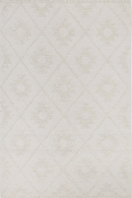 Diego Tribal Beige Wool Rug - DIEG02