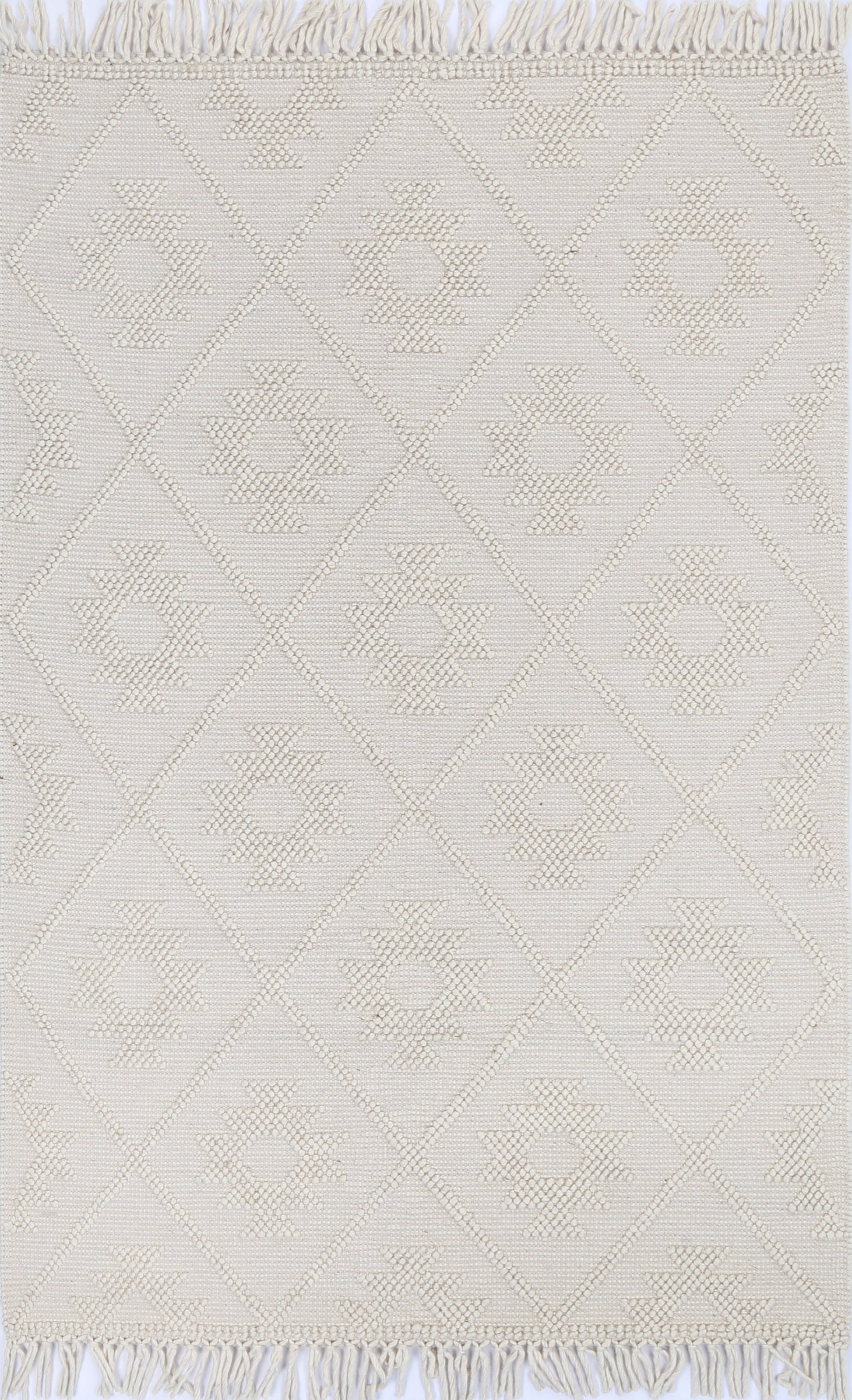 Diego Tribal Beige Wool Rug - DIEG02