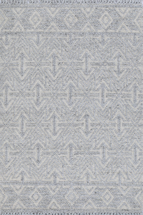 Diego Tribal Grey Wool Rug - DIEG02