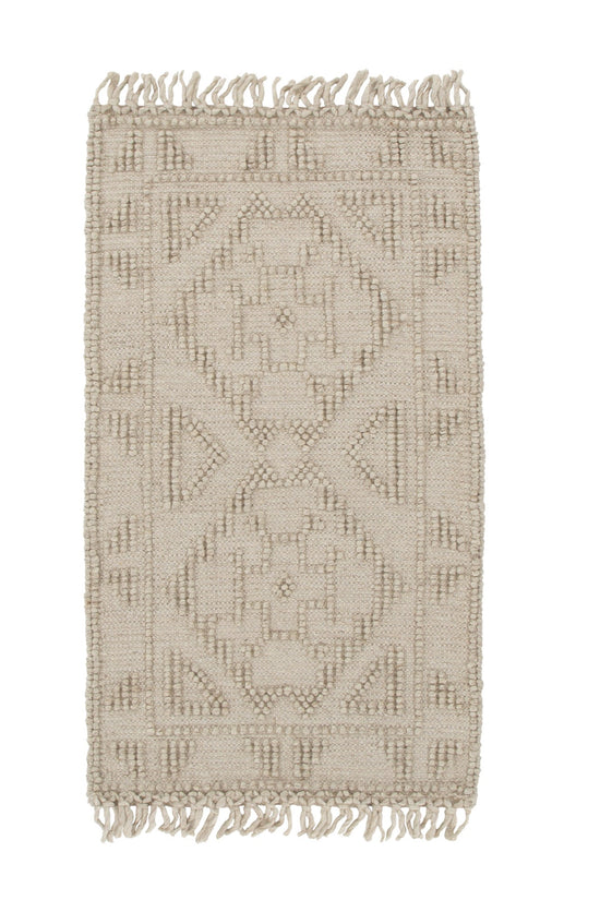 Diego Ornamental Brown Wool Rug - DIEG03
