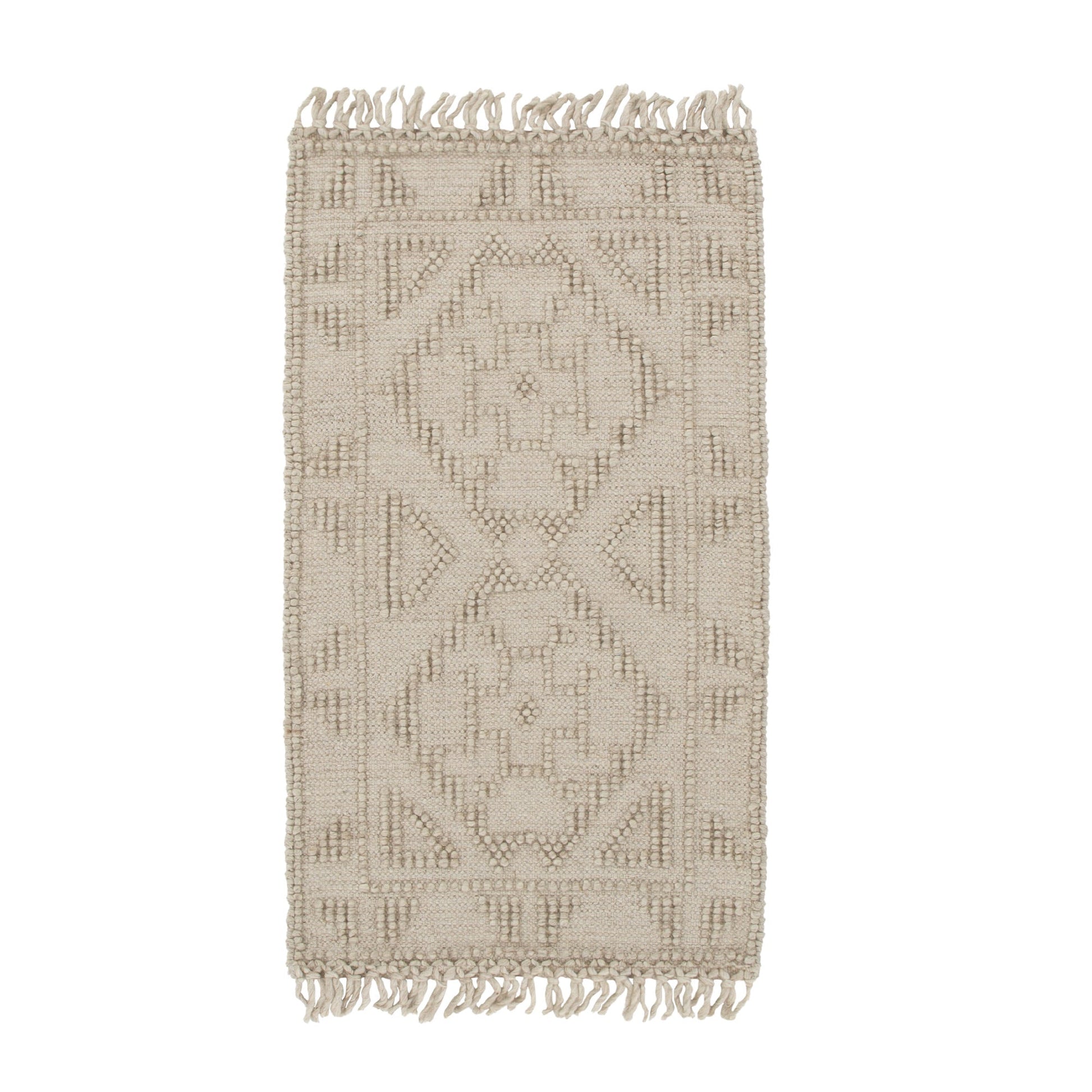 Diego Ornamental Brown Wool Rug - DIEG03