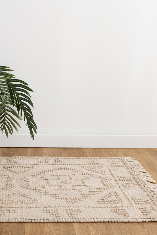 Diego Ornamental Brown Wool Rug - DIEG03