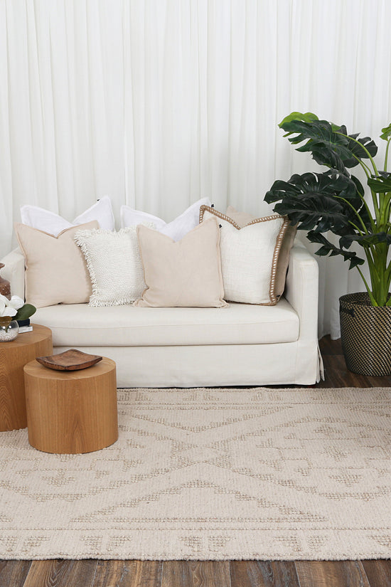 Diego Ornamental Brown Wool Rug - DIEG03