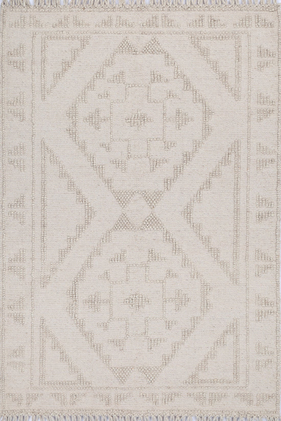 Diego Ornamental Brown Wool Rug - DIEG03