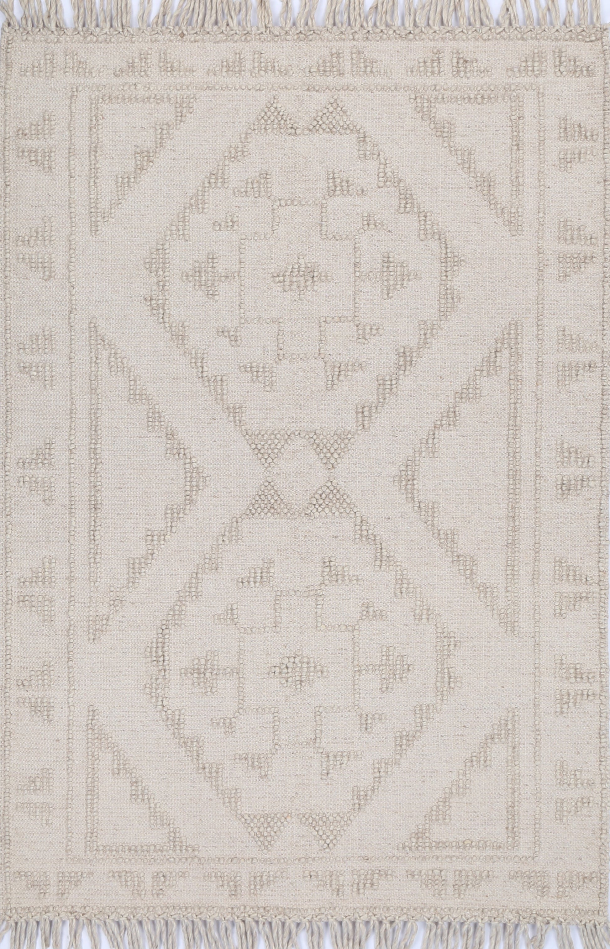 Diego Ornamental Brown Wool Rug - DIEG03