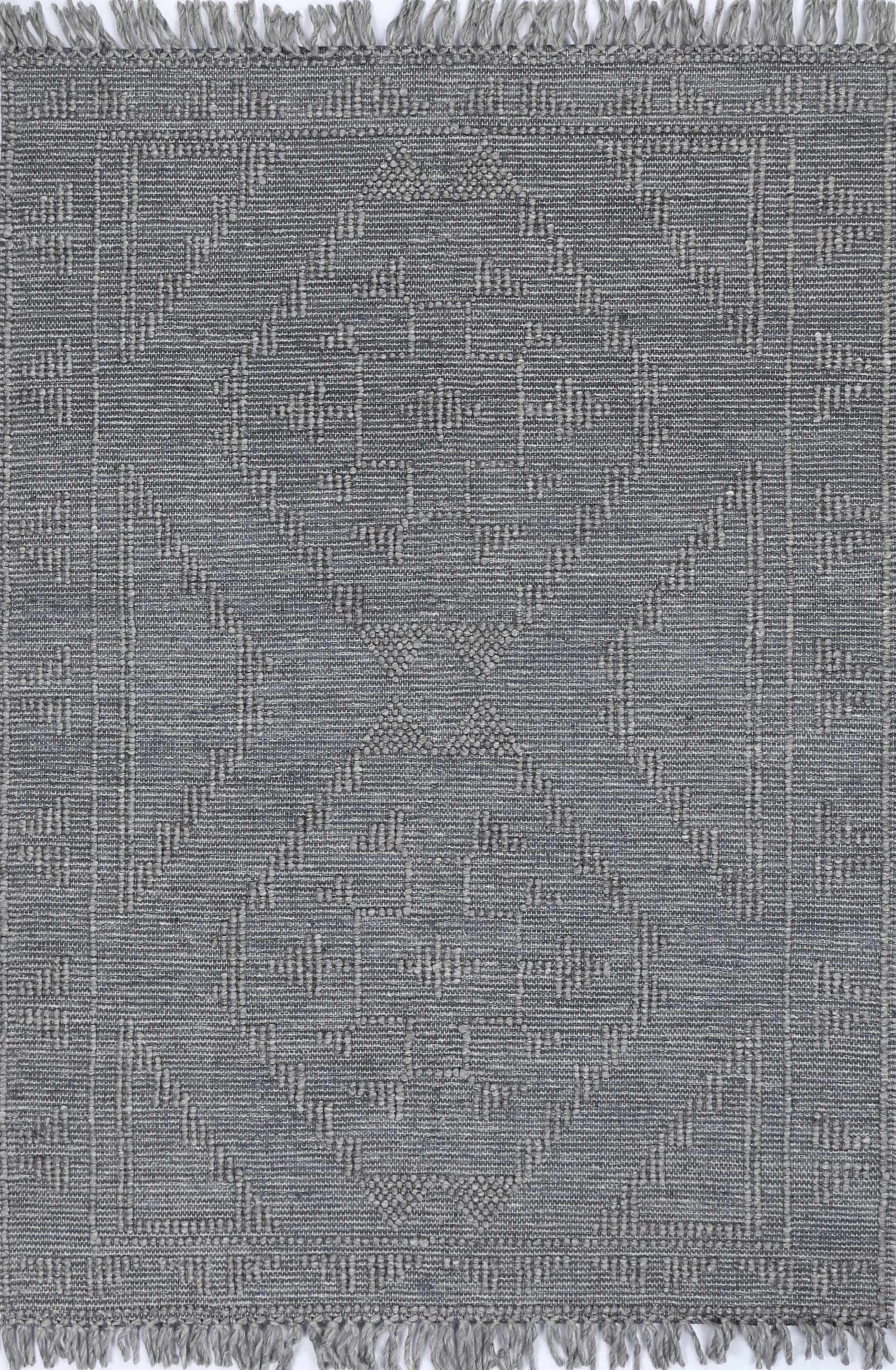 Diego Ornamental Grey Multi Wool Rug - DIEG03