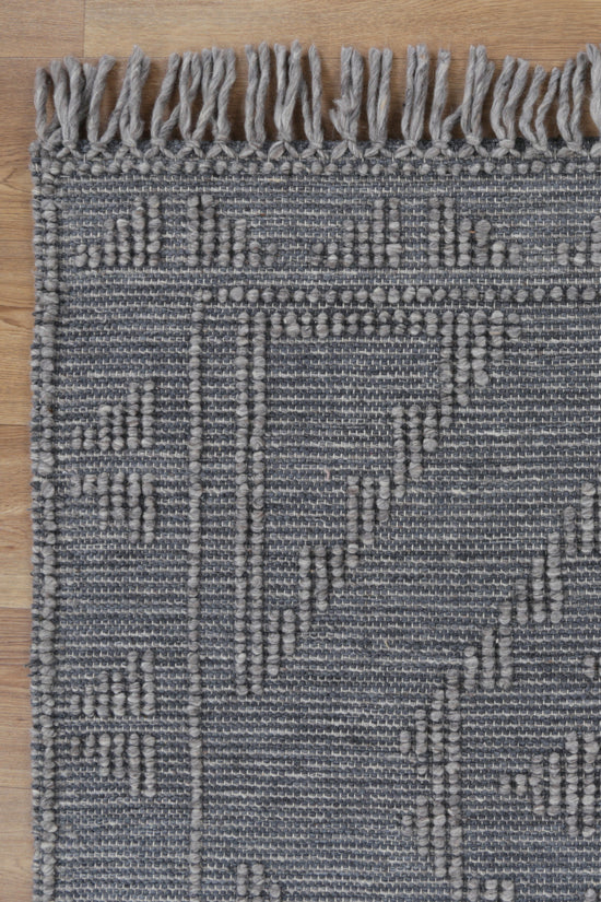 Diego Ornamental Grey Multi Wool Rug - DIEG03