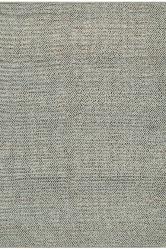 Eco Weave Duck Egg Blue Jute and Wool Rug