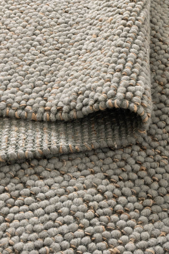Eco Weave Duck Egg Blue Jute and Wool Rug