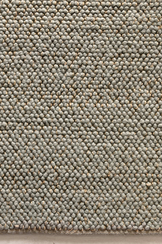 Eco Weave Duck Egg Blue Jute and Wool Rug