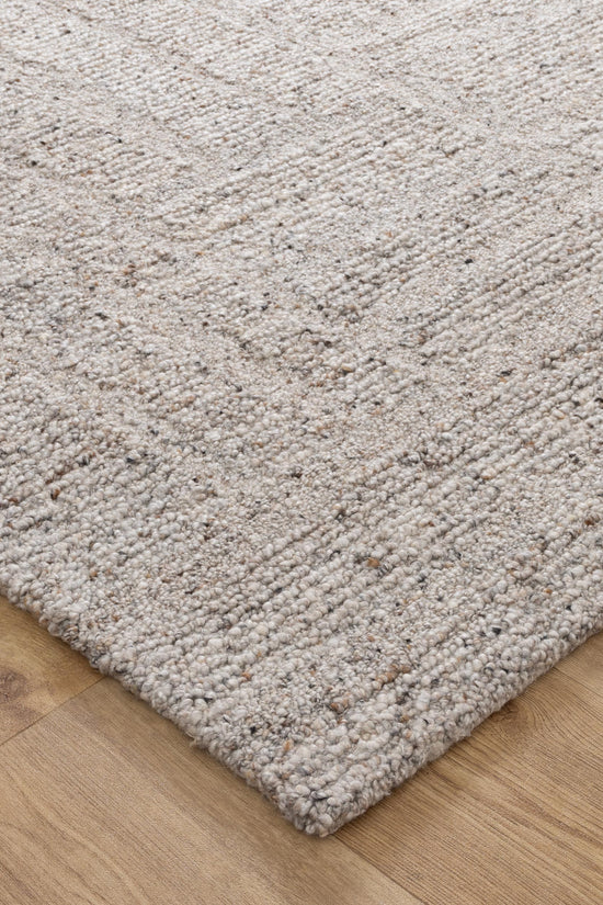 Seren Greige Modern Wool Rug