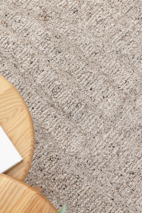Seren Greige Modern Wool Rug
