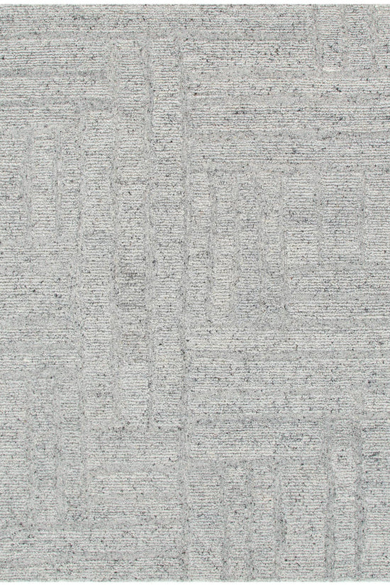 Seren Grey Modern Wool Rug
